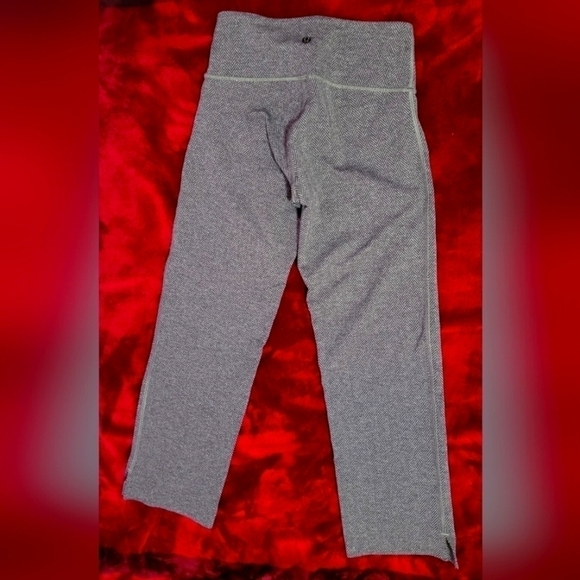 095- Lululemon Herringbone Black Heathered Black / Black - Picture 3 of 4